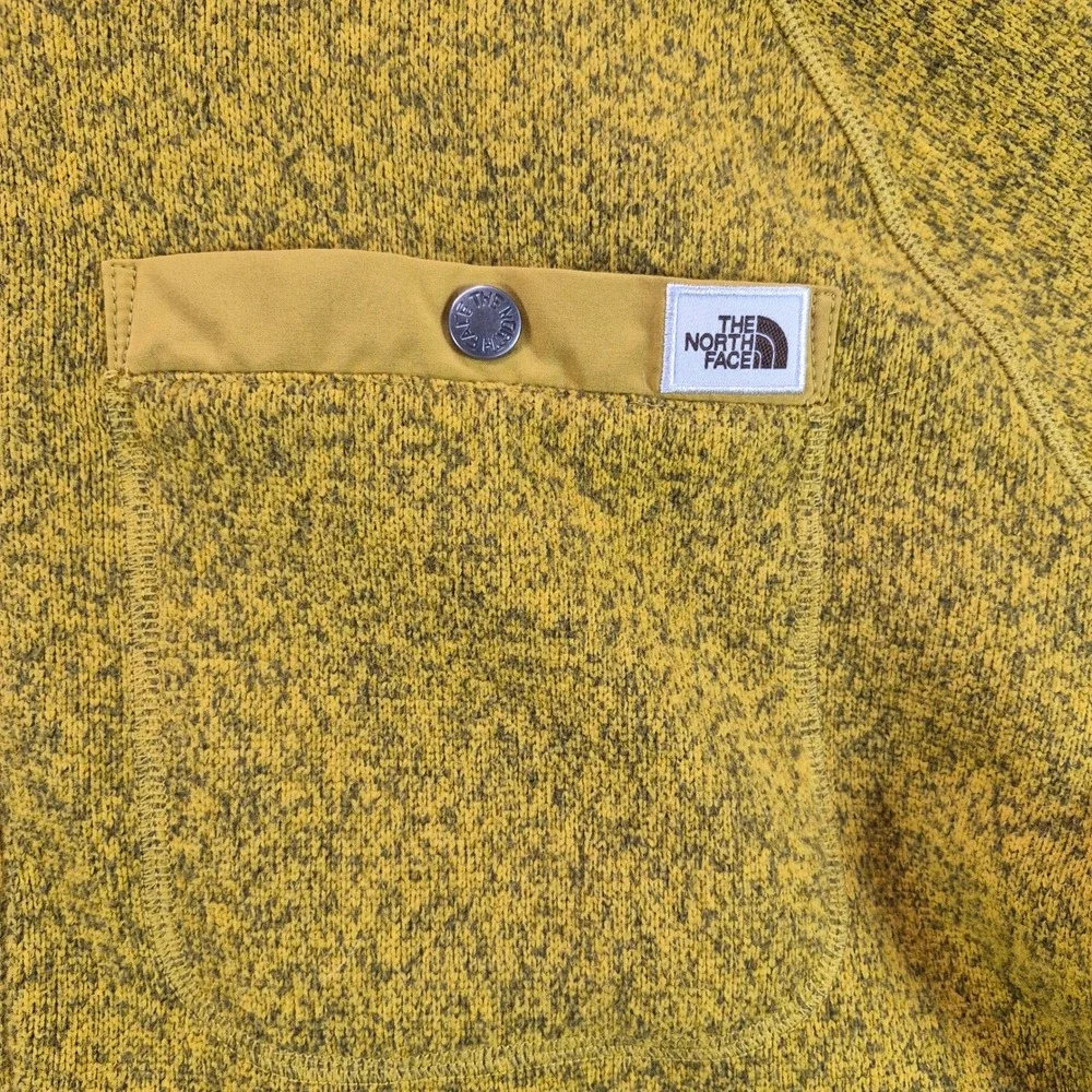 The North Face Fleece Hoodie Gordon Lyons XL Yellow Mens